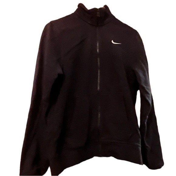 Nike Blue Label Jacket Zip Up Size Small Embroidered Swoosh Black - Picture 1 of 6